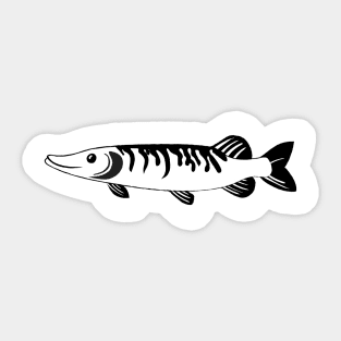 Pike fish Sticker